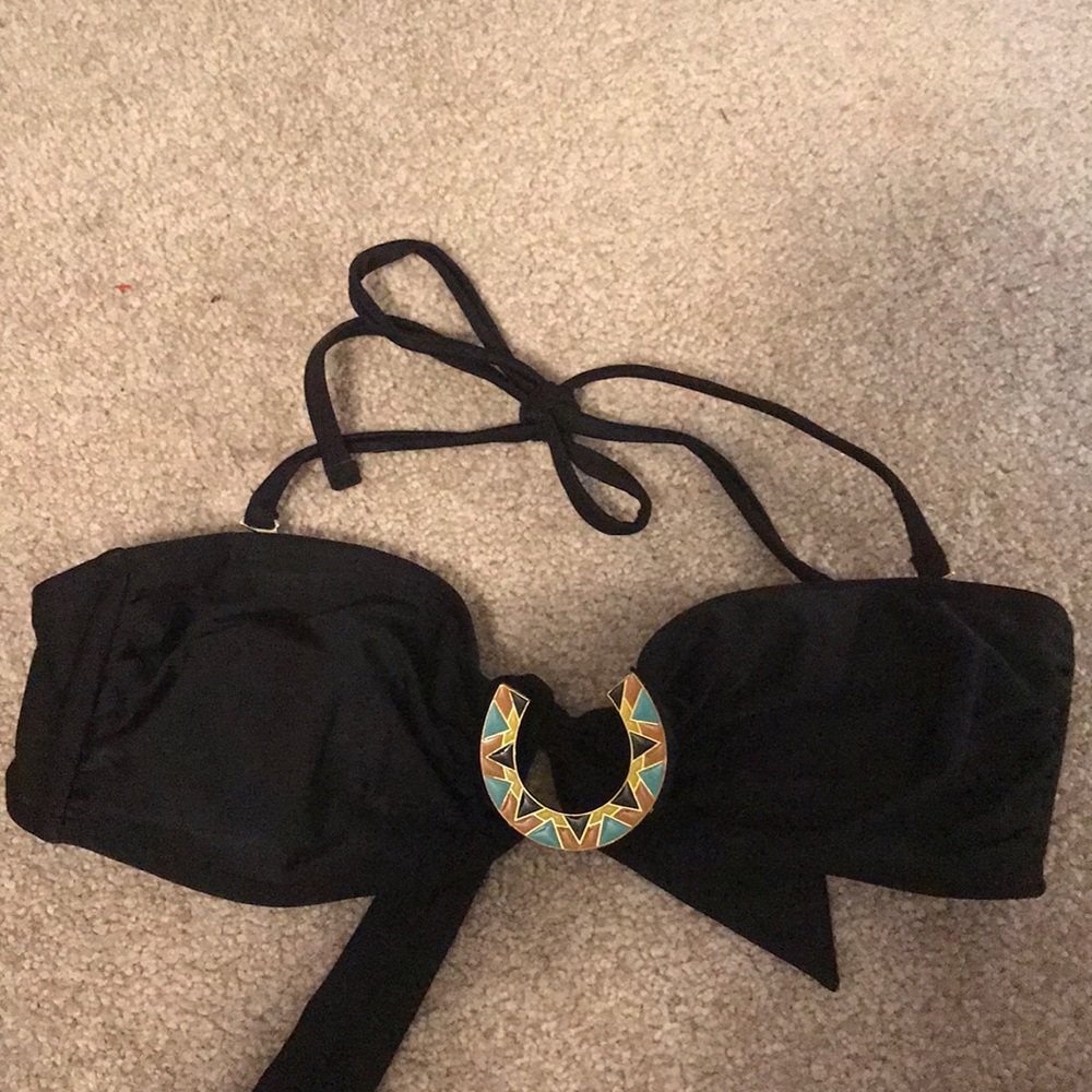Black swim top